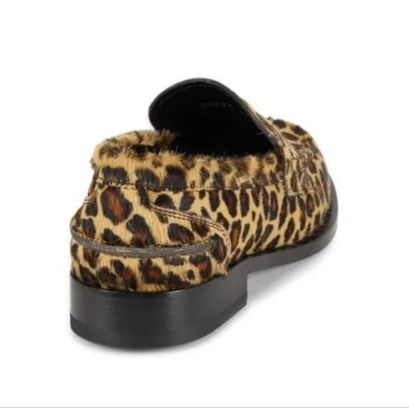 Roberto Cavalli Leopard Leather Penny Loafers. Size 11 display picture 3